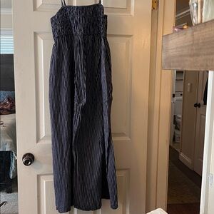 a new day Navy Striped Maxi Dress